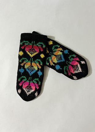 В'язані рукавиці ручної роботи handmade