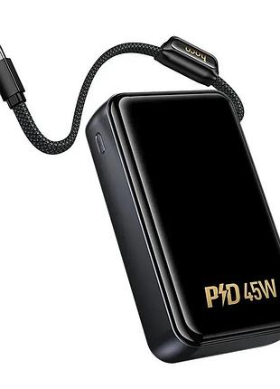 Павербанк с кабелем hoco q54 20000 mah 45w power bank quick charge