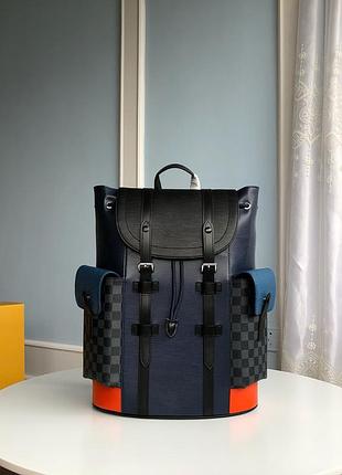 Рюкзак louis vuitton мужской ✦ многоцветный дизайн с монограммой (christopher)