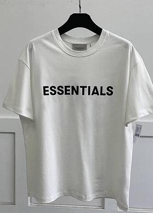 Футболка белая оверсайз essentials
