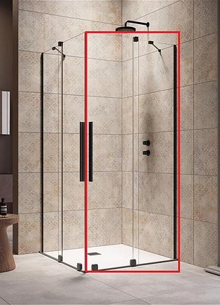 Душевая кабина radaway furo kdd 120x200 правая, стекло прозрачное, черный (10105120-54-01r)