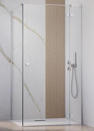 Сбоку стенка radaway essenza new s1 110x200 стекло прозрачное (1384053-01-01)
