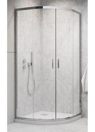 Душевая кабина radaway alienta 80x80 прозрачное стекло + поддон tinos + сифон хром (10228080-01-01kt)