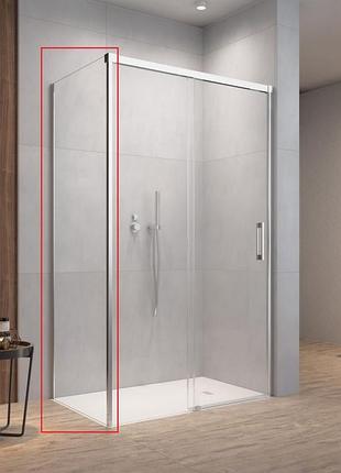 Сбоку стенка radaway idea s2 90x200,5 прозрачное стекло, хром (10117090-01-01)