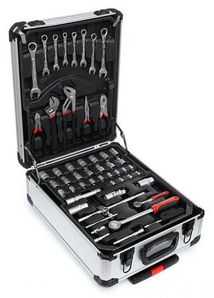Профессиональный набор инструментов tools set krafftec в чемодане с трещоткой из 408 предметов 4