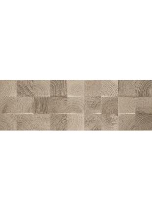 Плитка paradyz daikiri 25x75 wood struktura kostki brown