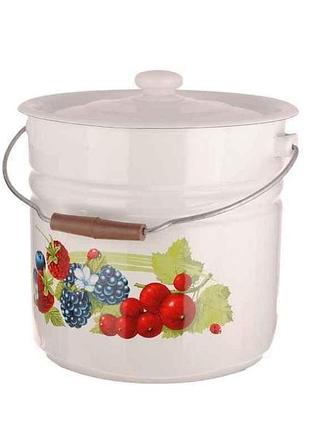 Ведро эм. с крышкой 12,0л/2 смузи (і1224/2) тм idilia