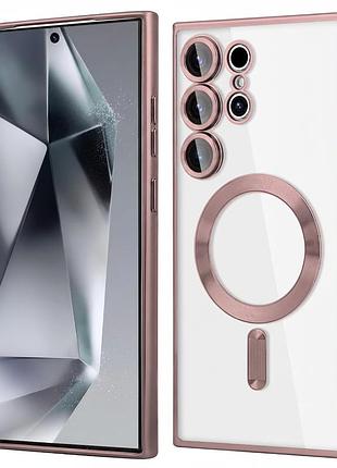 Чехол fiji chrome для samsung galaxy s25 ultra (s938) с magsafe и защитой камер rose gold