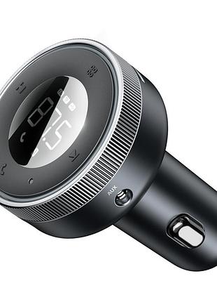Адаптер автомобільний with bluetooth fm baseus enjoy car wireless mp3 charger |bt5.0, 2usb, aux/tf, 3.4a| cclh-01)