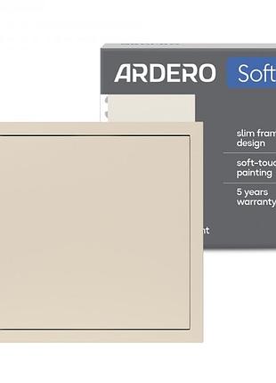Выключатель 1-клавишный перекрестный ardero ev131-c soft 10а шампань