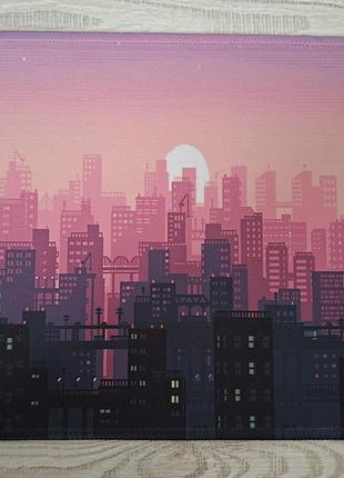 Килимок для миші з містом 22×18 см
