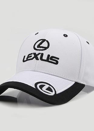 Бейсболка lexus белый 02287