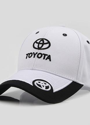 Бейсболка toyota белая 02363
