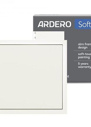 Выключатель кнопочный 1-клавишный ardero ev141-w soft 10а белый