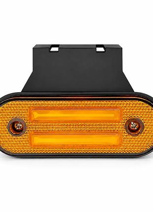 Фонарь габаритный led желтый - неоновые полоски с кронштейном 12-24v (1-шт)