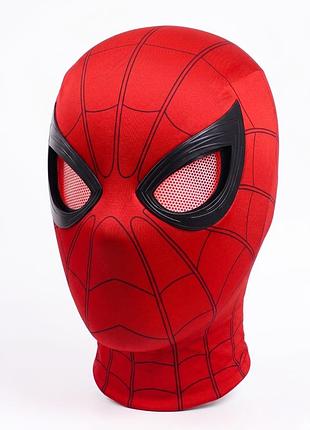 Інтерактивна маска людини-павука buma toys маска для вечіроксплей spider man світиться ворушиться очі