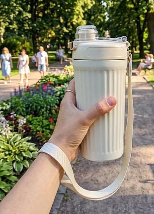 Термокухоль dream 750 мл із нержавіючої сталі для гарячих і холодних напоїв beige