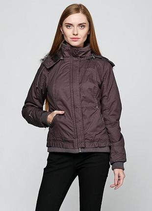 Куртка cache cache 7813006/202*71 капюшон женск. темно/коричневый 01 (126 557)