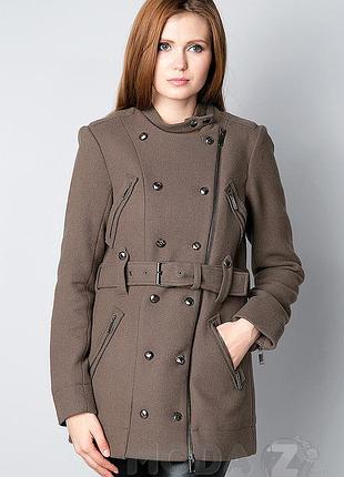 Пальто silvian heach cva14314*91 кашемир женск. хаки 2xs (85 193)