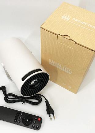 Led проектор для дому портативний смарт з wifi, bluetooth, android 11, si-717 білий, 1280х720р top shop ua_