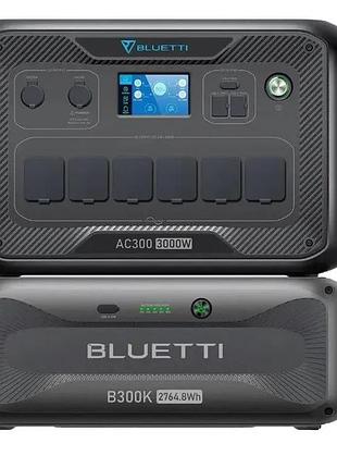 Комплект зарядной станции bluetti ac300 + battery module b300k