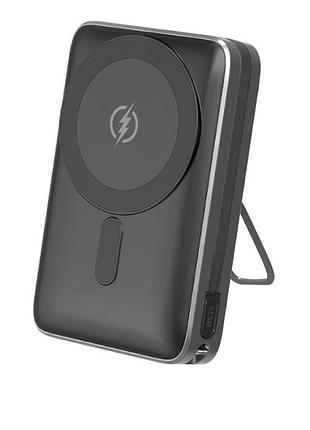 Power bank aspor a386 magnetic wireless 20000mah (usb/type-c/22.5w)- чорний (900182)