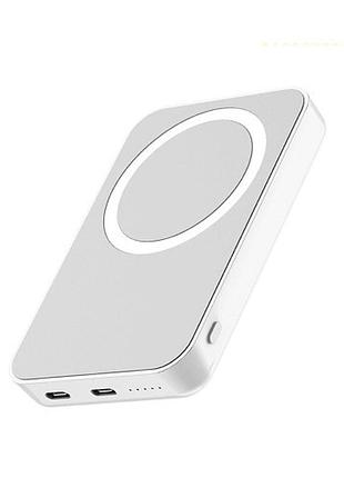 Power bank aspor a325 magsafe battery pack 5000mah (type-c/lightning/20w)- білий(900142)