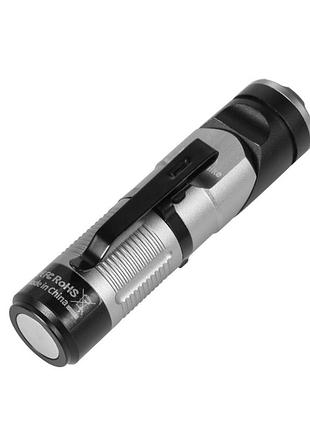 Фонарь с клипсой naturehike cnk2450zm013, черно-серый