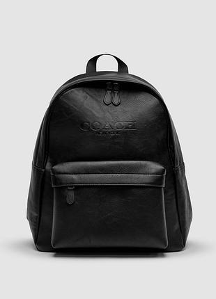 🦁 coach backpack black smooth skin