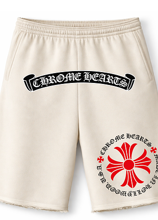 Чоловічі оверсайз шорти chrome hearts