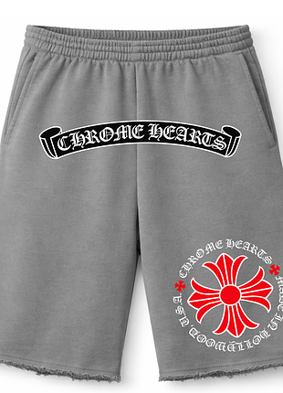 Чоловічі оверсайз шорти chrome hearts