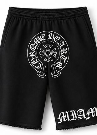 Чоловічі оверсайз шорти chrome hearts
