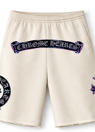 Чоловічі оверсайз шорти chrome hearts
