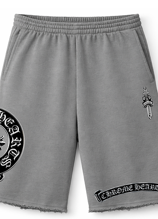 Чоловічі оверсайз шорти chrome hearts