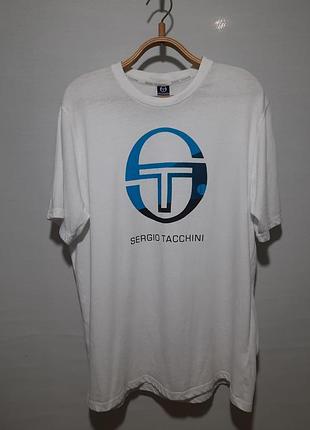 Футболка белая sergio tacchini xxl большой размер
