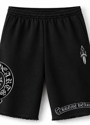 Чоловічі оверсайз шорти chrome hearts