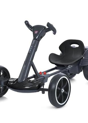 Дитячий електромобіль go kart f1 з пультом і bluetooth 390 вт чорний • дитячий електрокарт go kart f1 на акумуляторі з пультом