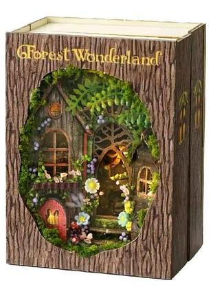 Румбокс «лісовий будиночок» forest wonderland — 3d мініатюра diy
