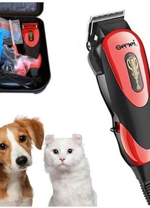 Професійна машинка для стрижки тварин gemei gm-1023