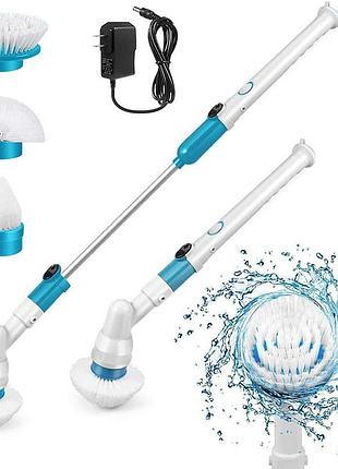 Щітка акумуляторна electric spin scrubber 5в1 ∙ бездротова електрощітка для прибирання electric spin scrubber ma-1