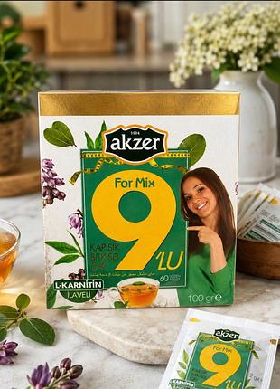 A k z e r  t e a - ( tea. for mix ) - допоміжний чай для схуднення .