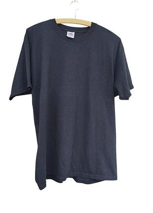 Базова чорна футболка fruit of the loom heavy cotton