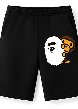 Мужские оверсайз шорты bape