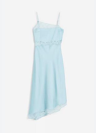 Плаття h&m , мереживне голубе плаття