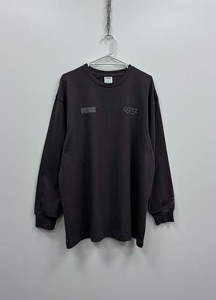 Крутий лонгслів gymshark w be a visionary oversized fit long sleeve greyed purple кофта світшот
