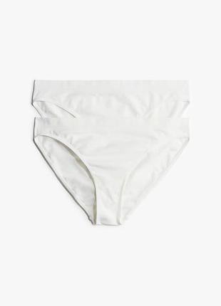 М h&amp;m новый фирменный набор из 2-х пар бесшовных трусов брифы для спорта