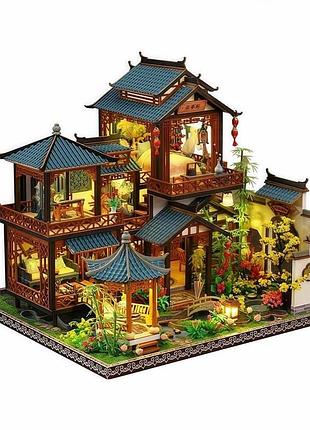 Румбокс восточный дом гармонии diy elegant orchid pavilion интерьерный конструктор p019 + купол