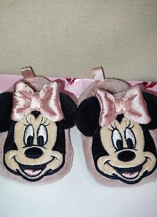 Невероятные пушистые тапочки минные маус disney h&amp;m для девочки