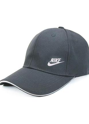Кепка темно-серая nike бейсболка летняя универсальная