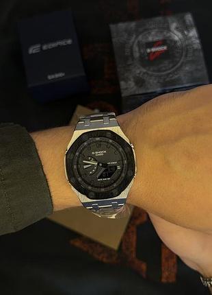 Мужские наручные часы casio ga-2100 custom black